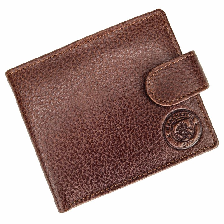 Manchester City FC Premium Brown Leather Wallet
