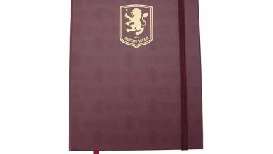 Aston Villa FC Gold Crest A5 Notebook