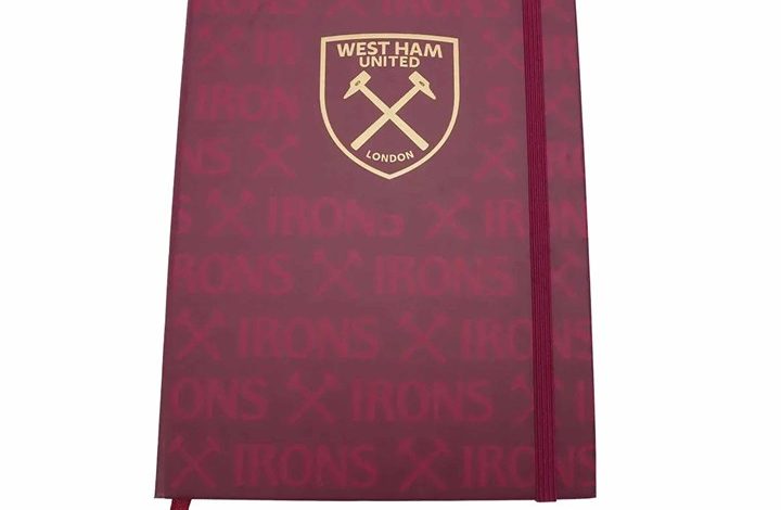 West Ham United FC Gold Crest A5 Notebook