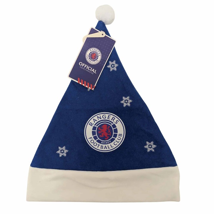 Rangers FC Snowflake Santa Hat