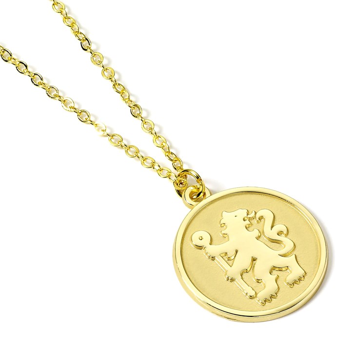 Chelsea FC Gold Tone Crest Necklace