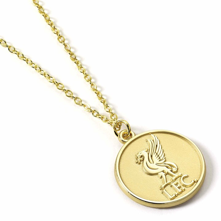 Liverpool FC Gold Tone Crest Necklace