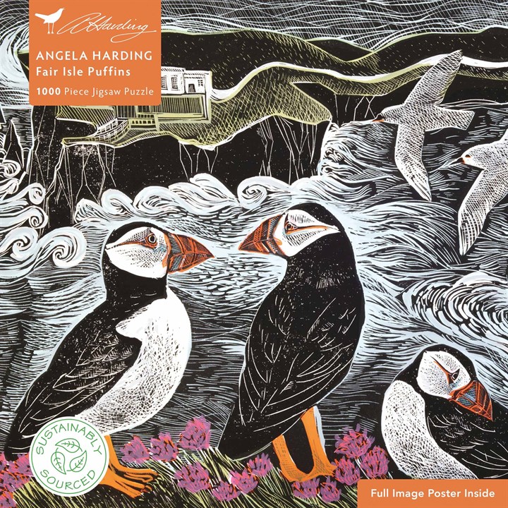 Angela Harding, Fair Isle Puffins Jigsaw