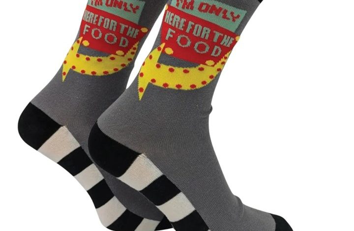 I'm Only Here For the Food Socks - Size 7 - 11