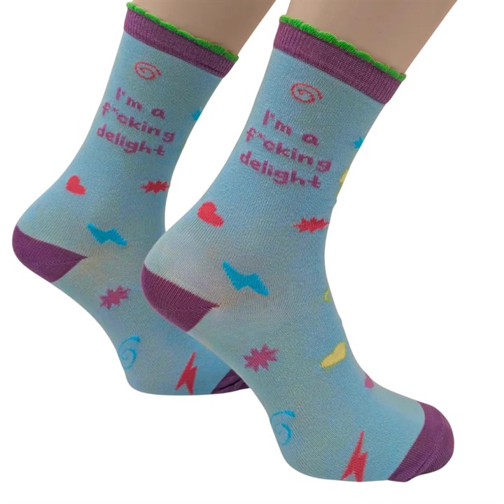 I’m a F*cking Delight Socks – Size 4 – 8