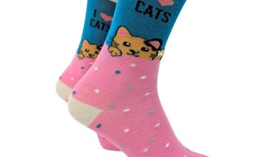 I Heart Cats Socks - Size 4 - 8