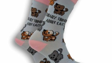 Probably Thinking About Cats Socks - Size 4 - 8
