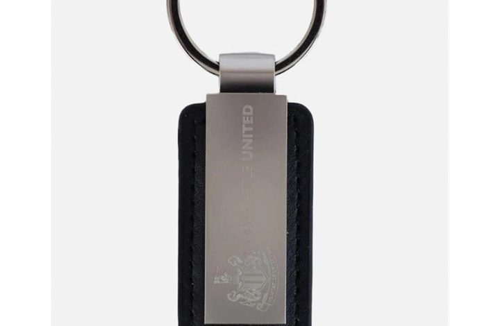 Newcastle United FC Leather Keyring
