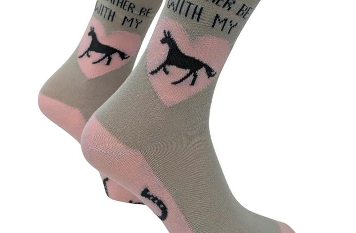 I'd Rather Be with My Horse Socks - Size 4 - 8