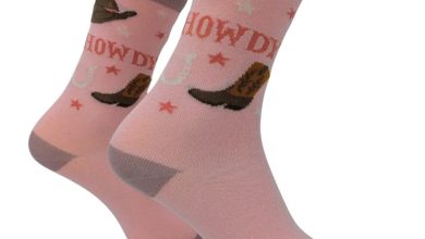 Howdy Cowgirl Socks - Size 4 - 8