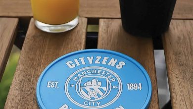 Manchester City FC Text PVC Coaster