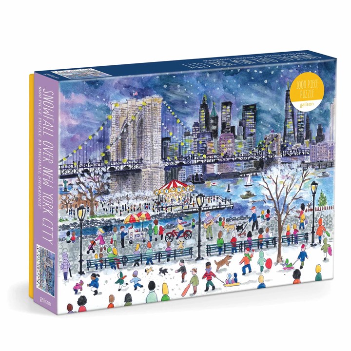 Michael Storrings Snowfall Over New York City 1000 Piece Jigsaw