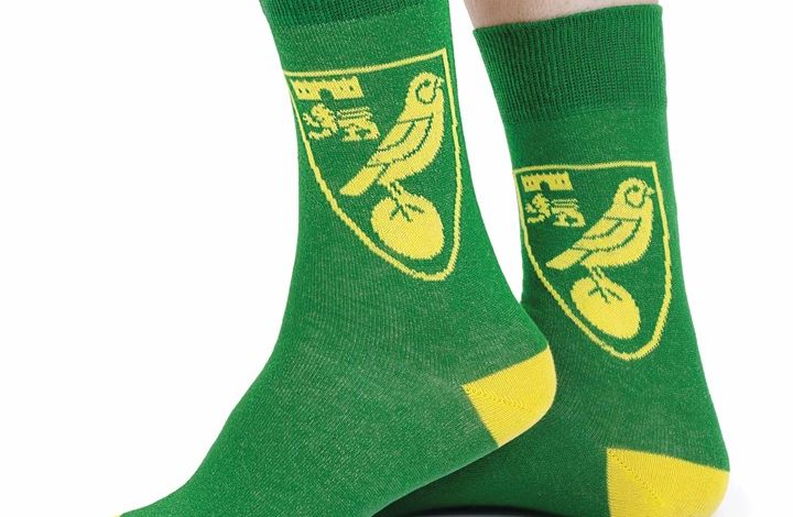 Norwich City FC Crest Socks - Size 7 - 11