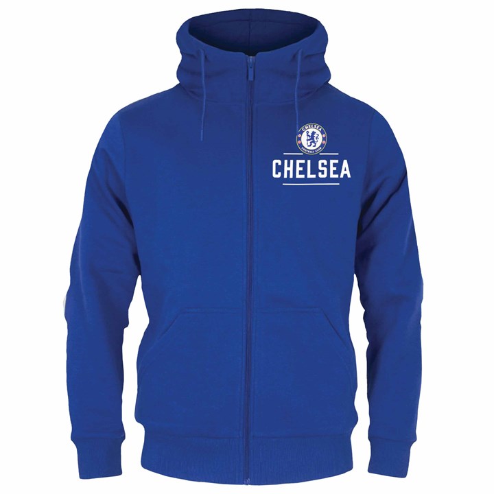 Chelsea FC Adult Blue Zip Hoodie XXL