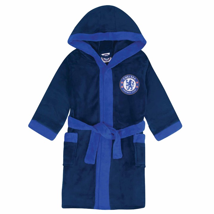 Chelsea FC Kids Navy Hooded Dressing Gown 9 – 10 Years