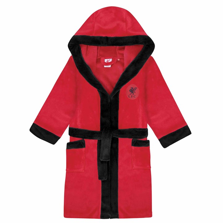 Liverpool FC Kids Red Hooded Dressing Gown 11 – 12 Years