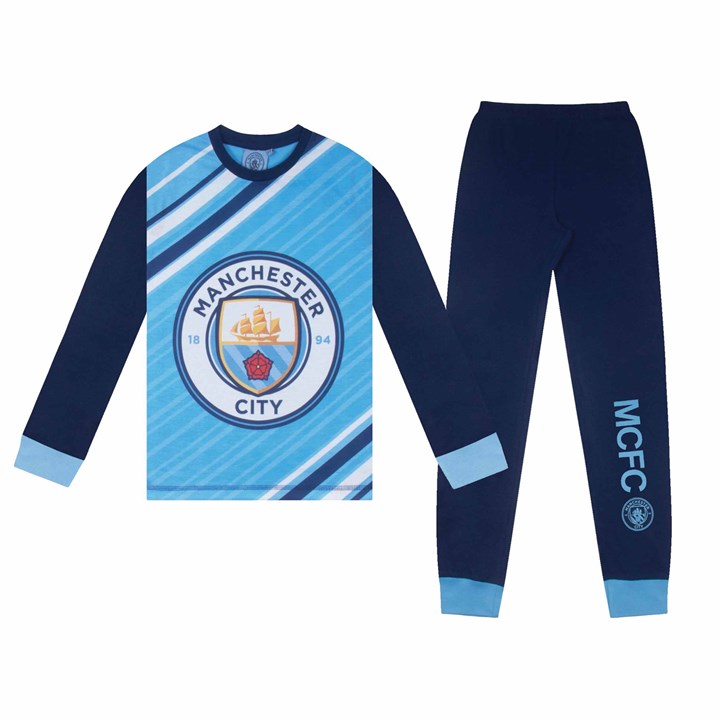 Manchester City FC Kids Long Pyjamas 11 – 12 Years