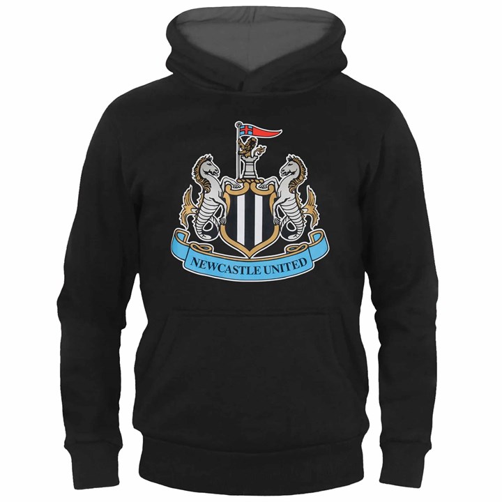 Newcastle United FC Kids Black Hoodie 10 – 11 Years