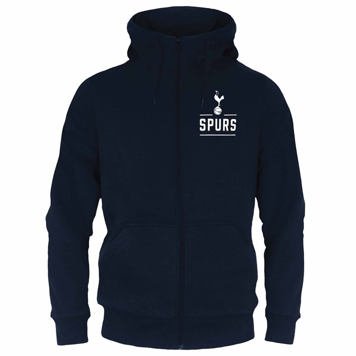 Tottenham Hotspur FC Adult Navy Zip Hoodie Small
