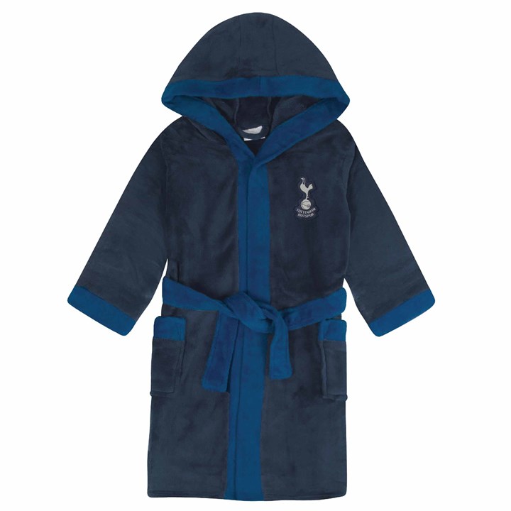 Tottenham Hotspur FC Kids Navy Hooded Dressing Gown