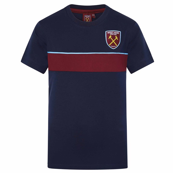 West Ham United FC Kids Navy T-Shirt 12 – 13 Years