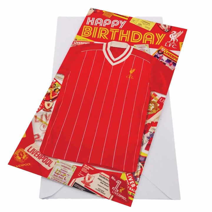 Liverpool FC Shirt Birthday Card