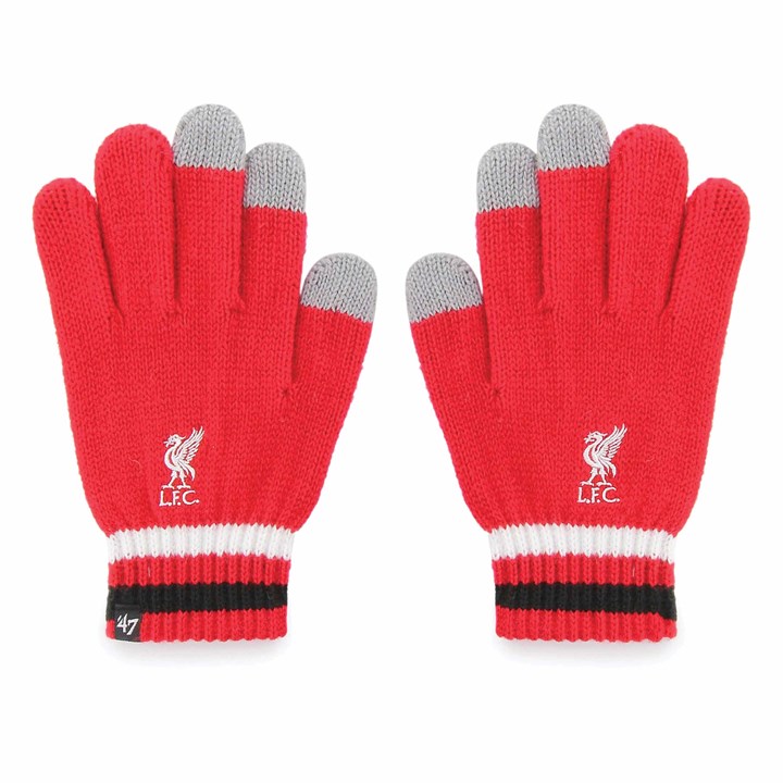 Liverpool FC Knitted Gloves Youth Red