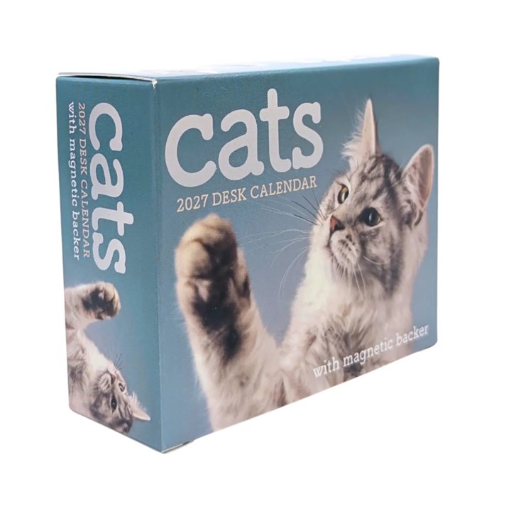 Cats Mini Desk Calendar 2027