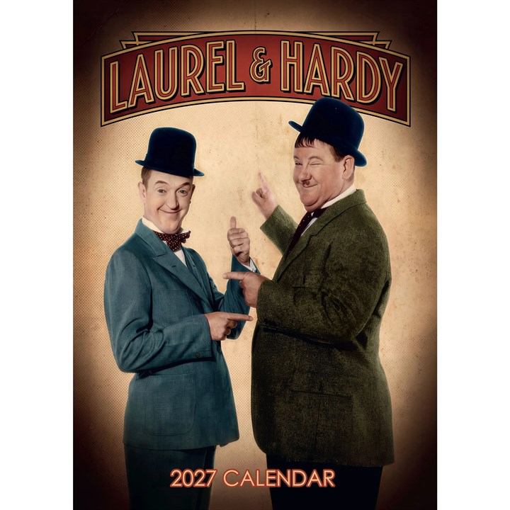 Laurel And Hardy A3 Calendar 2027