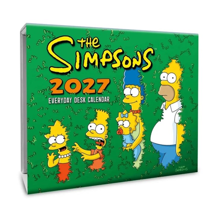 The Simpsons Desk Calendar 2027