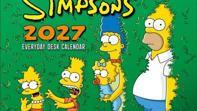 The Simpsons Desk Calendar 2027