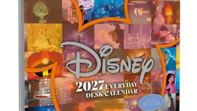 Disney Animation Desk Calendar 2027