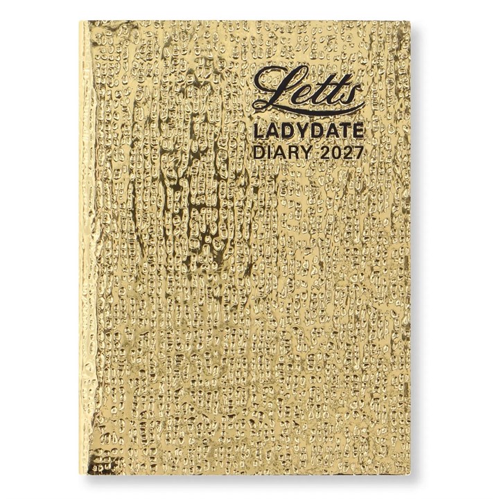 Ladydate with Pencil Gold Pocket Diary 2027