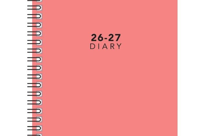 Pink Academic Week To View A5 Diary 2026 - 2027