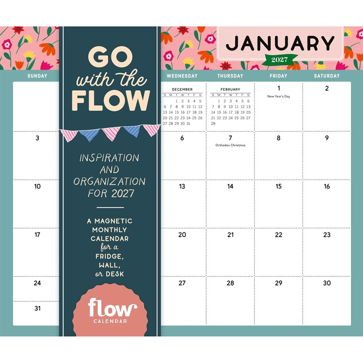 Go With the Flow Magnetic Desk Pad 2027