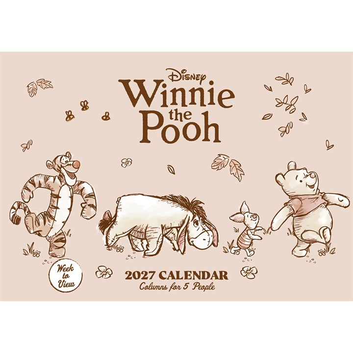 Disney, Winnie The Pooh A4 Family Organiser 2027