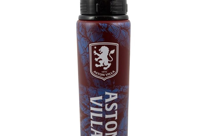 Aston Villa FC Print Water Bottle