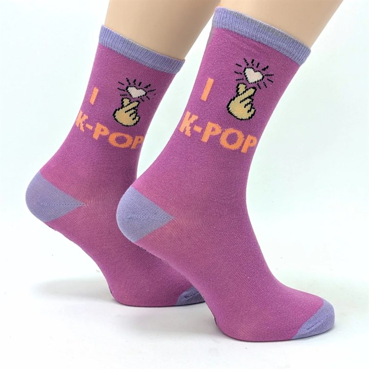 I Heart K-Pop Socks – Size 4 – 8