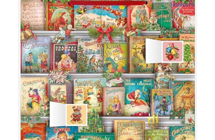 Christmas Bookshelves Traditional Advent Calendar