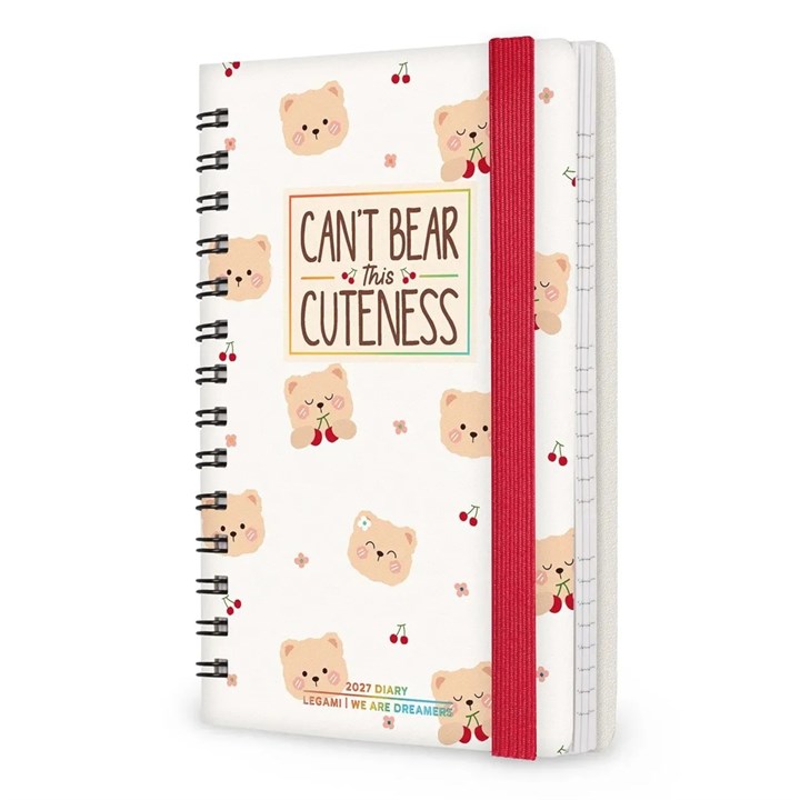 Teddy Bear Cherries Small Diary 2027