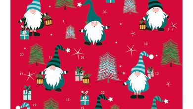 Festive Gonks Square Traditional Advent Calendar