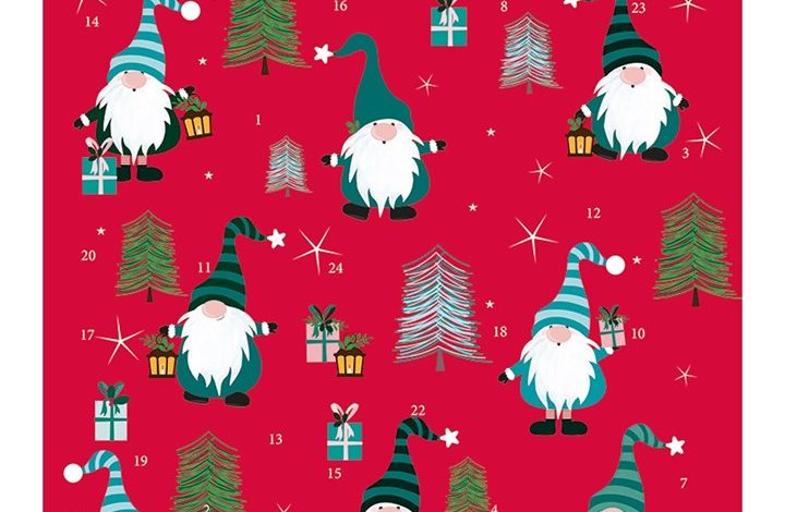 Festive Gonks Square Traditional Advent Calendar