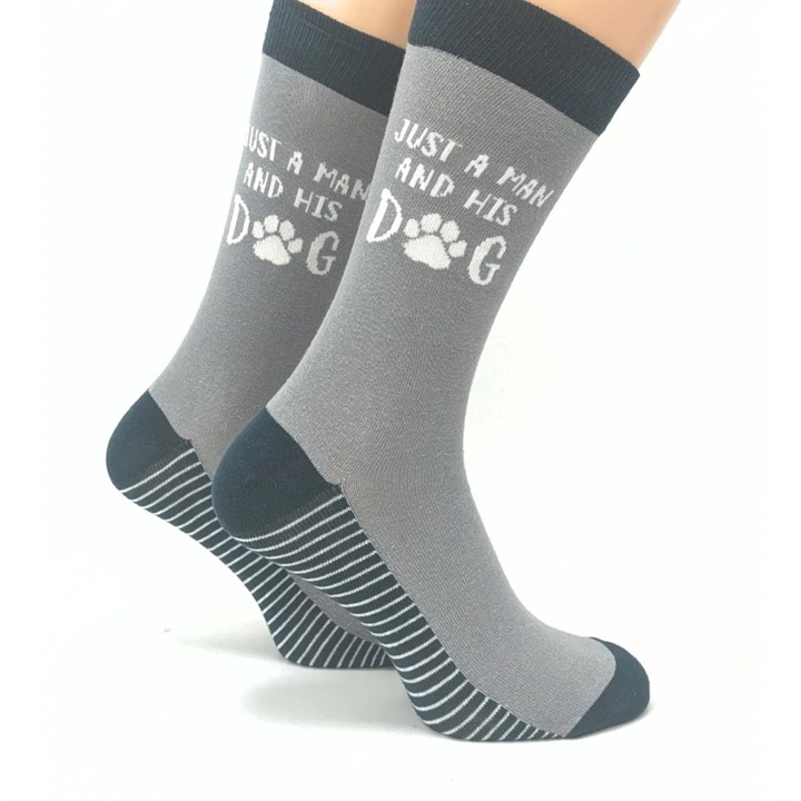 Just A Man and His Dog Socks – Size 7 – 11
