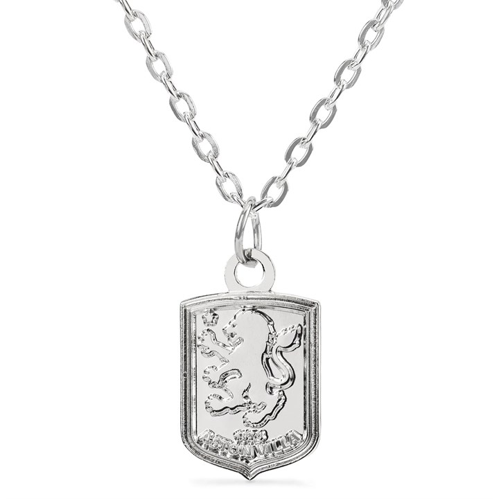 Aston Villa FC Silver Plated Pendant in Gift Box