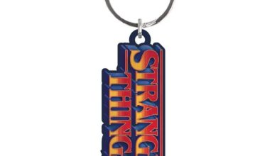 Stranger Things Logo Metal Keyring