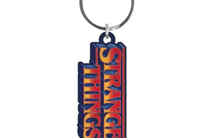 Stranger Things Logo Metal Keyring