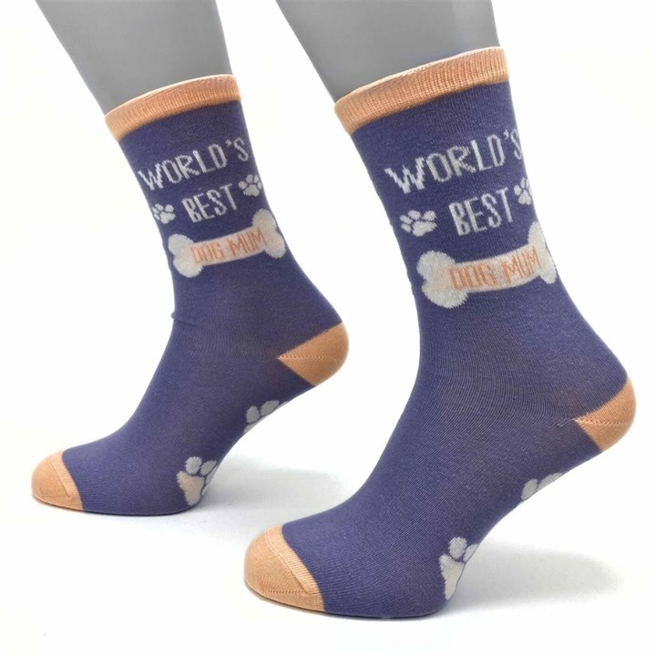 World's Best Dog Mum Socks - Size 4 - 8