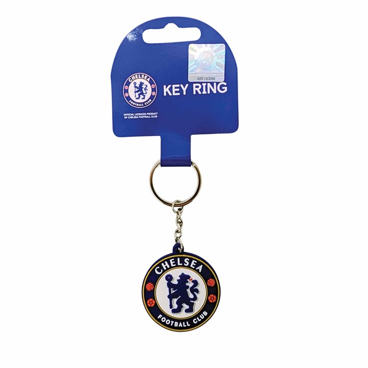 Chelsea FC PVC Crest Keyring