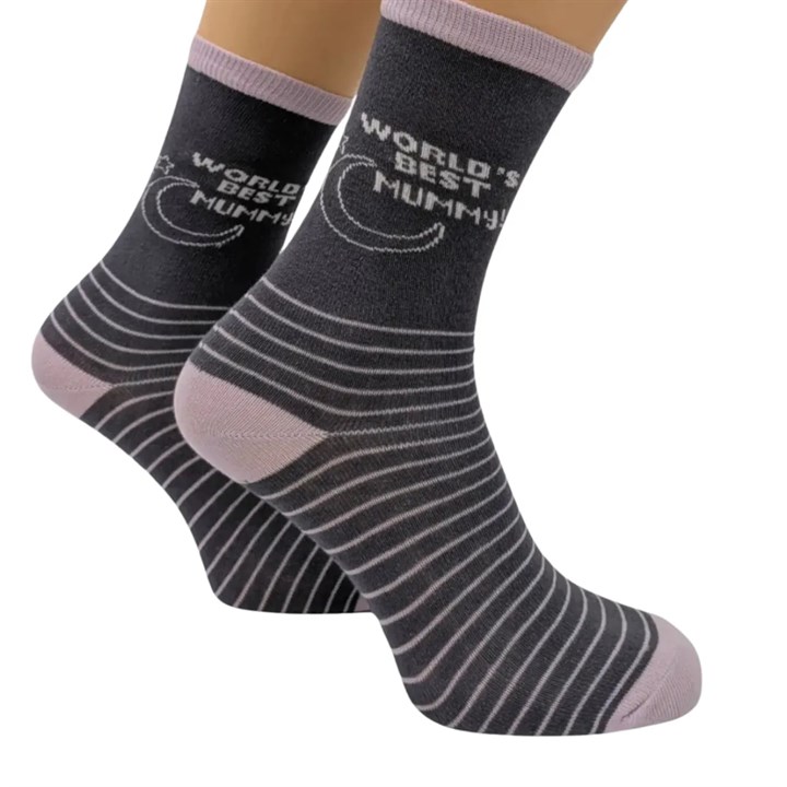 World's Best Mummy Socks - Size 4 - 8