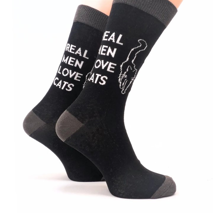 Real Men Love Cats Socks - Size 7 - 11